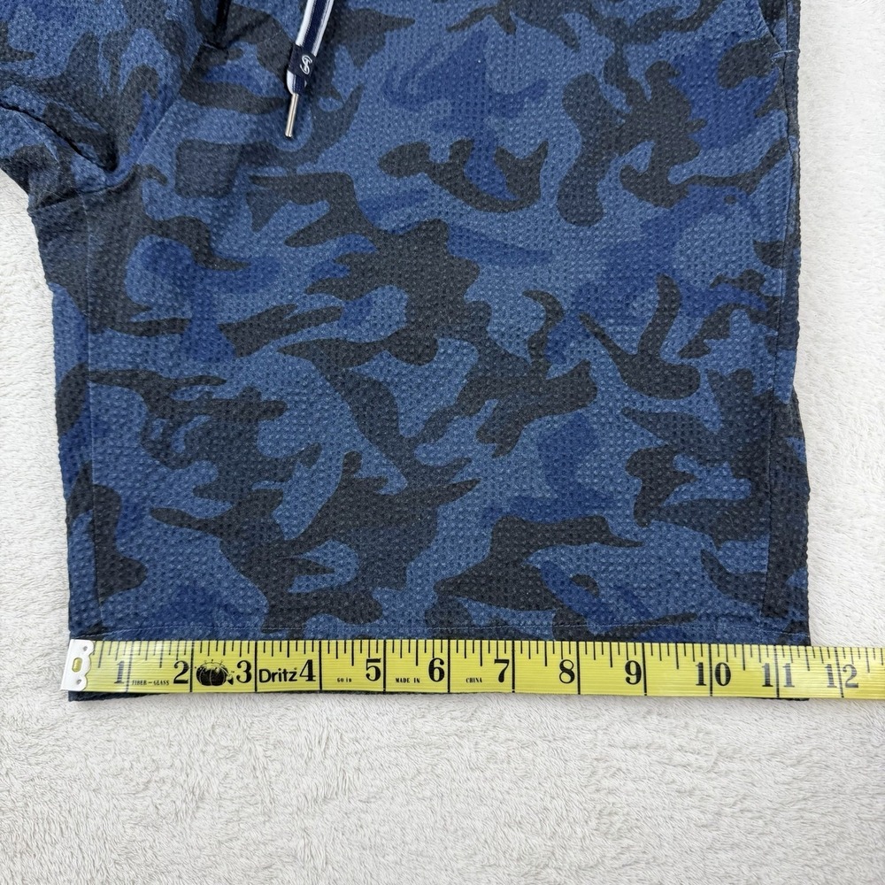 FootJoy x Todd Snyder Seersucker Golf Shorts Men's XL Stretch Designer Blue Camo - Picture 16 of 16